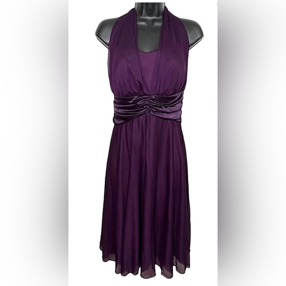 Plum halter/strapless db studio dress